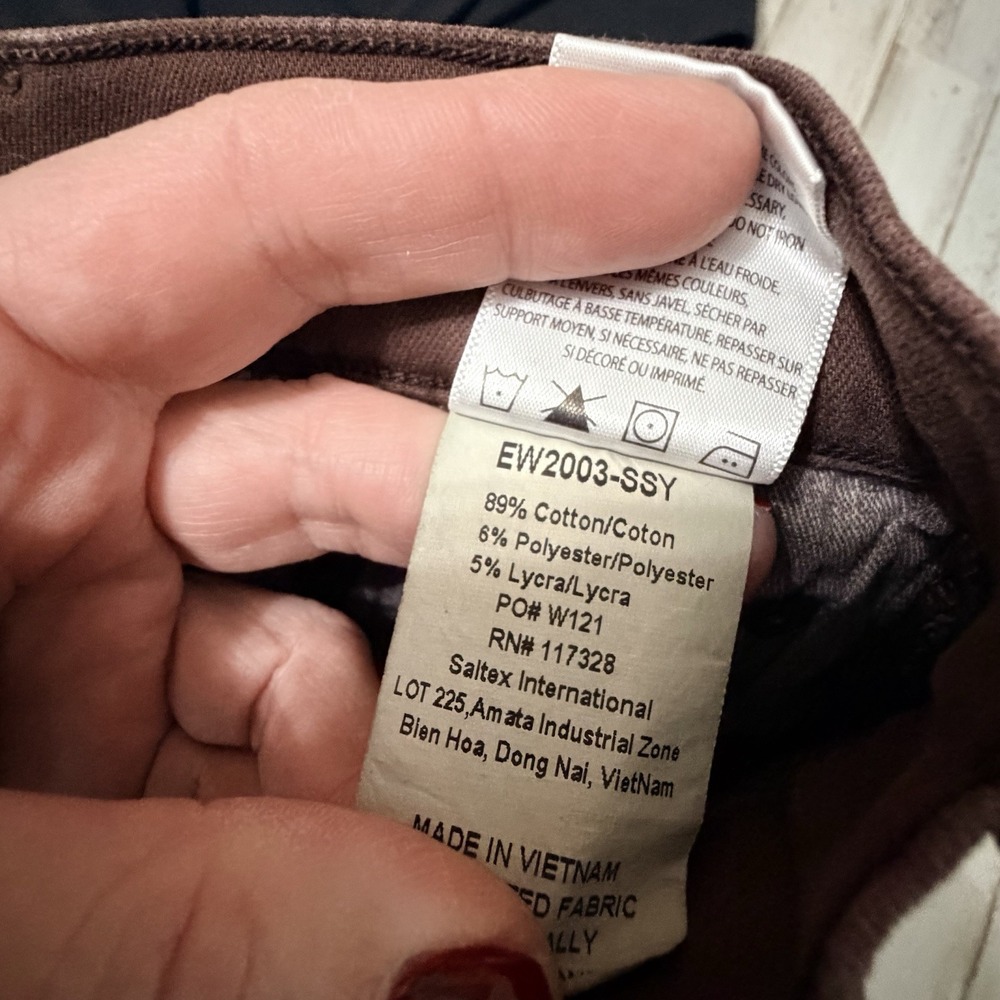 Edwin Bree Slim Straight Crop Jeans 29 Java Brown… - image 7